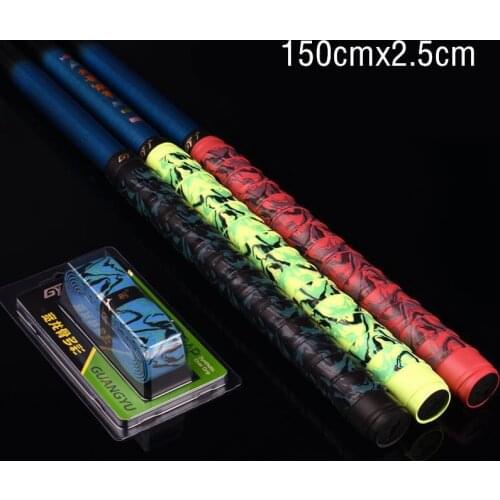1Pc Colorful Sport Fishing Rod Sweatband Anti-slip Absorb Sweat Badminton Tennis Racket Grip Tape