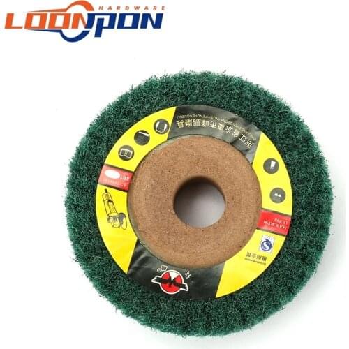4/5/6/8/10/12inch Non-woven Scouring Pad Grinding Wheel Flap Mop Polishing Wheel Disc Bore 20mm 180Grit 1Pc