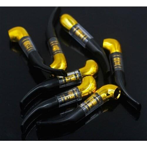 1Pcs Novelty Golden Fashion Cigarette Accessories Filter Food Grade Holder Mouthpiece Filtration Cleaning Holder Gifts for Men