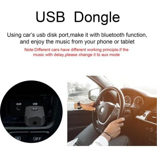 3 IN 1 USB 3.5mm AUX Bluetooth 5.0 Audio Transmitter and Receiver Kit USB Dongle for Car Stereo MP3 Player Earphone TV PC