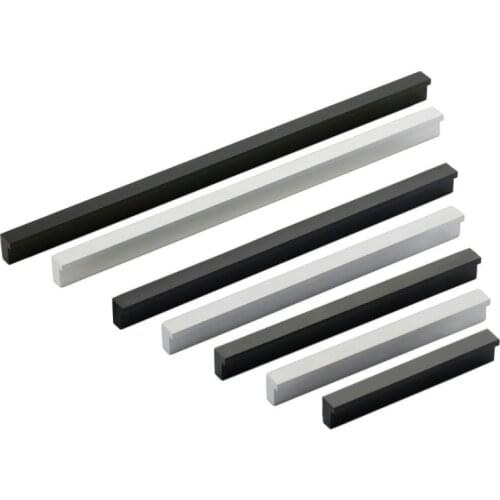 4 Pcs Modern Cabinet Handles and Knobs Aluminum Alloy Wardrobe Door Cabinet Drawer Handle Lengthening Furniture Hardware