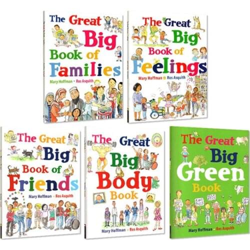 5 Books The Great Big Book of Families Friend Feelings Body Childrens English Picture Book Kids Education Reading Gift Comic
