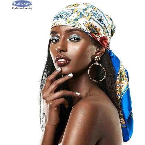 5D Diy Diamond Painting African women Needlework Diamond Mosaic Handicraft Full Square Diamond Embroidery kit Wall Sticker Decor