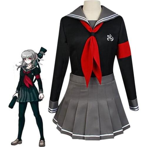 Anime Danganronpa Dangan Ronpa Peko Pekoyama Cosplay Costume JK Salior Uniform Suits Girls Halloween Costumes for Women Disfraz