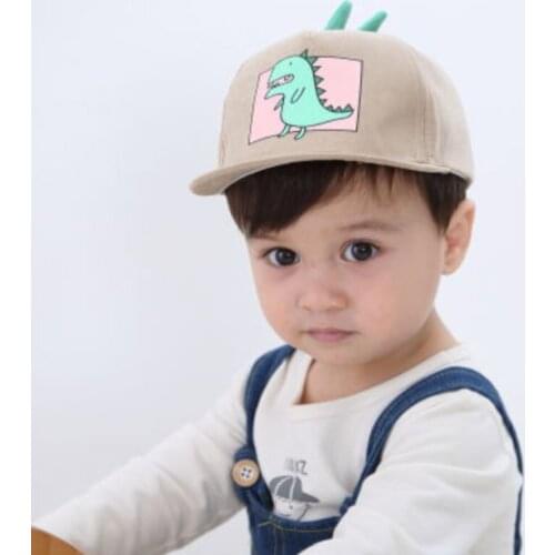 Baby Hat Cute Dinosaur Hat Childrens Hats Flat Cartoon Kids Baseball Cap Autumn Baby Adjustable Cotton Cap Baby Cap Baby Hats