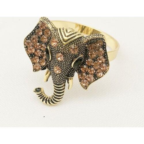 12pcs Hotel Western Food Vintage Elephant Diamond Napkin Ring Animal Napkin Button Napkin Ring Cloth Ring