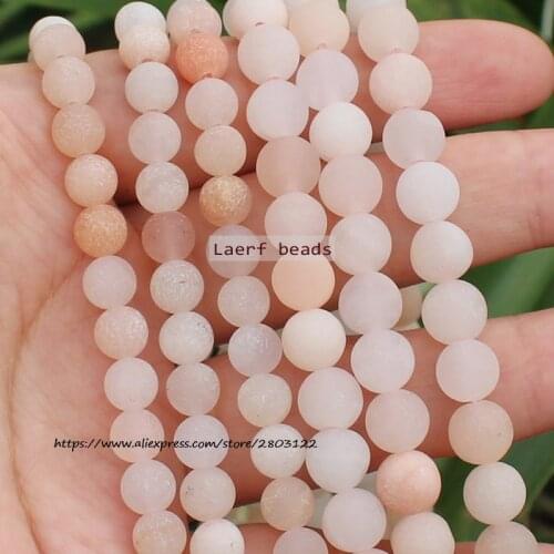 Wholesale Light Pink Aventurine Jades Stone Natural Loose Spacer Round Beads 15''/ Strand 4-10MM Pick Size For Jewelry Making