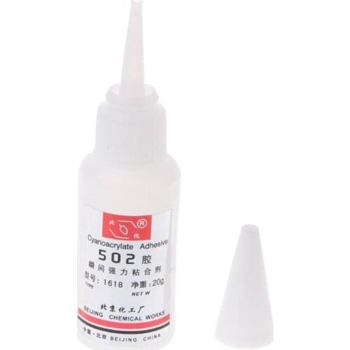 Instant Quick Dry Adhesive Strong Bond Fast Leather Rubber Metal 502 Super Glue 2019 NEW