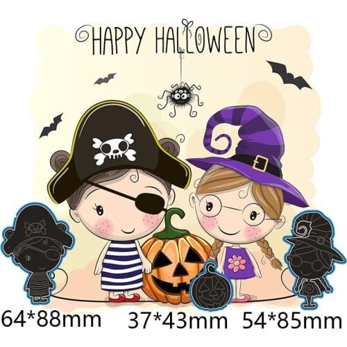 Metal Cutting Dies buccaneer boy girl new for decor card DIY Scrapbooking stencil Paper Album template Dies 64*88/37*43/54*85mm