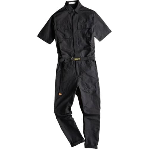 2020 new Japanese and Korean loose large size solid color shorts with pocket punk style