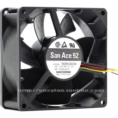 NEW SANYO DENKI SAN ACE 9G0912G104 9038 9CM 12V 1.1A 3PIN cooling fan