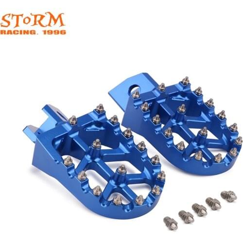 CNC Motorcycle Footpegs Footrest Foot Pegs For YAMAHA YZ80 YZ125 YZ250 YZ500 WR200 WR250 WR500 XR350 XR450 XR500 TTR 90 110 250