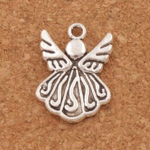 Angel Wing Charms Pendants Jewelry DIY L216 24pcs 21.5x15.4mm Zinc Alloy