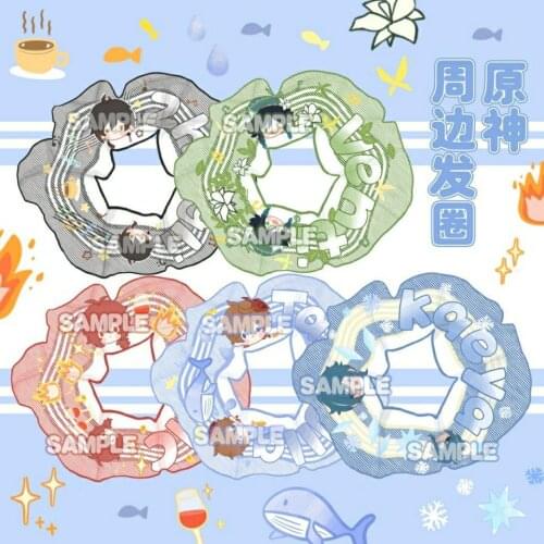 Beautiful Genshin Impact Hair Ropes Anime Cosplay Hair Accessories Cute Hair Ties Girls Gift