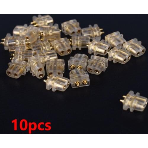 10pcs Replacement 0.78mm 2 Pin Female Plug for UE TF10 for QDC for 1964 DIY Flat Headphone Female Socket Connector Plug