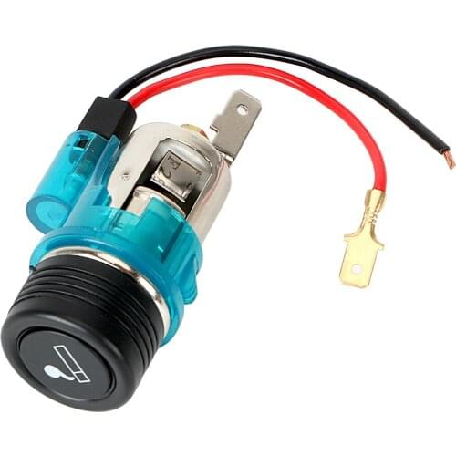 With LED Light Motorcycle Car Cigarette Lighter 12V 120W Boat Power Socket Outlet Plug