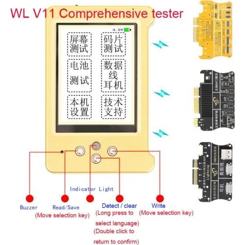 WL V11 Photosensitive Repair Module 7 7p 8 8P X XS XSMAX XR 11 PRO Programmer Repair Battery Headset Tester Optical Sensor Tools