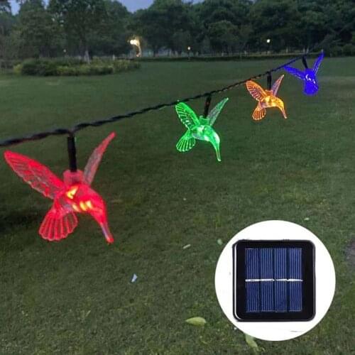 30LED Solar Powered String Lights Hummingbird Led String Fairy Lights Outdoor Garden Fence Christmas Garland Solar Led Lighting