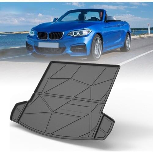 TPE Trunk Mat For BMW 2 Series Convertible 2015-2019 Car Waterproof Non-Slip Custom Rubber 3D Cargo Liner Accessories
