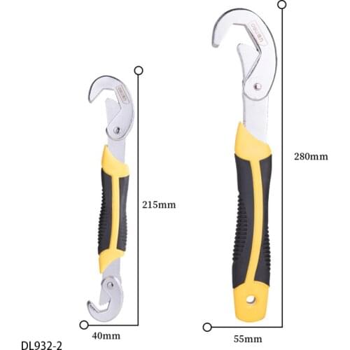 Deli Universal Wrench Set Multi-Function Wrench High Carbon Steel Forging Can Screw Water Pipes, Nuts, Auto Parts, Etc