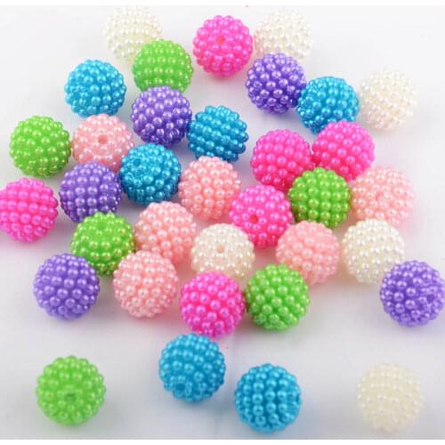 BOLIAO High Quality 15Pcs 12*12mm(0.47*0.47 in ) Mix Small Ball Resin Delicate Sew on Clothes/Headwear Home Decor DIY