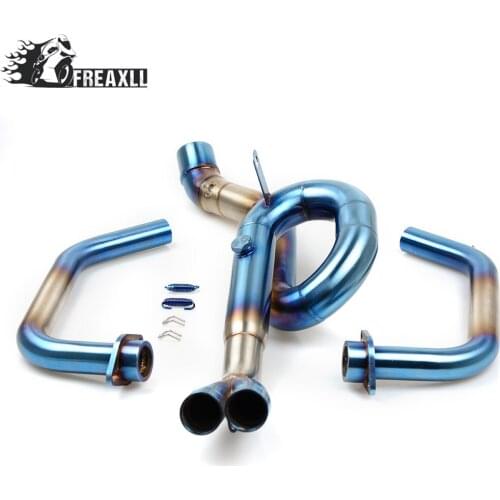 High Quality Stainless Steel Motorcycle mid exhaust pipe middle exhaust pipe Exhaust middle for Yamaha R3 YZF-R3 YZFR3 2014-2016