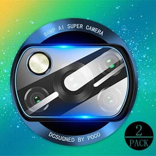 2Pcs Camera Lens Protector for Xiaomi Poco M3 Protective Glass Xaomi Mi 10T Pro Xiomi Note 10 Lite 10i Ultra A2 Xiami A3 X3 NFC