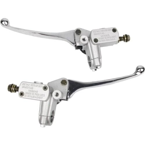 1 Pair Motorcycle Hydraulic Brake Master Cylinder Clutch Lever Right Left Hand