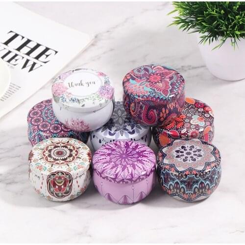 1pcs Tinplate Cans Scented Candles Storage Box Essential Oil Fragrance Case Eco-friendly Tinplate Cans