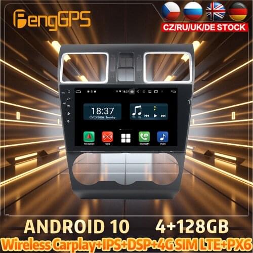128G Android10 PX6 DSP For SUBARU WRX XV 2015 - 2016 Car DVD GPS Navigation Auto Radio Stereo Multifunction Carplay HeadUnit