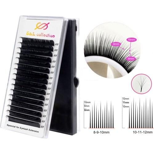 NEW blossom Camellia Lash Volume Eyelash Extension Multi Length Strip Length Tray, Auto Fan, Easy Volume