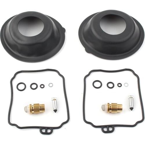 2Sets For Yamaha XVS650 XVS 650 A V Star 650 Carburetor Rebuild Repair Carb Kits Plunger Diaphragm