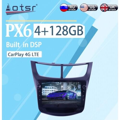 4+128GB For Chevrolet Sail 2015+ Android 10 BT WIFI Wireless Carplay Car Multimedia Radio Player GPS Navigation Stereo Player