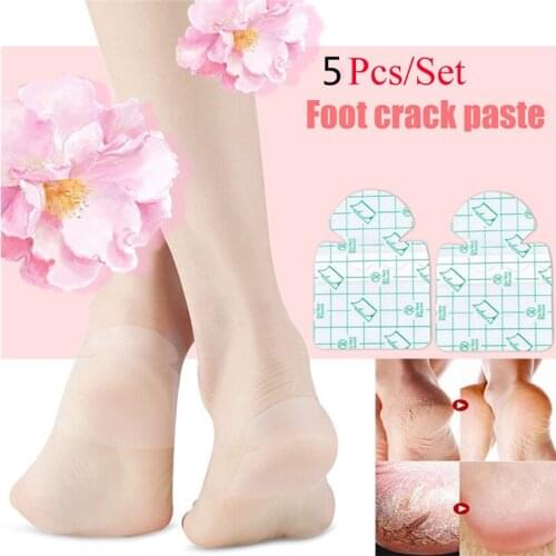 5Pcs Gel Heel Protector Foot Patches Adhesive Blister Pads Hydrocolloid Heel Liner Shoes Stickers Pain Relief Plaster Foot Care