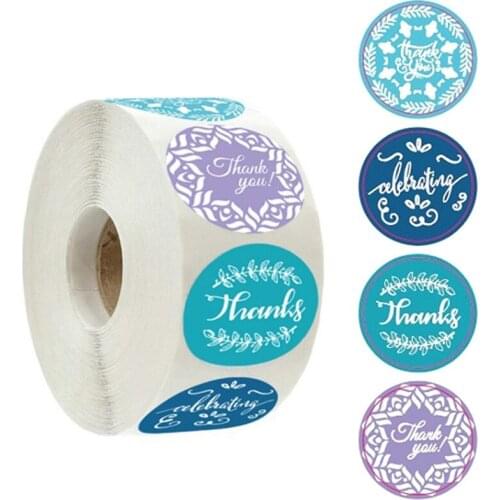500Pcs/roll Thank You Sticker For Seal Label Scrapbooking Decoration Sticker Stationery Sticker