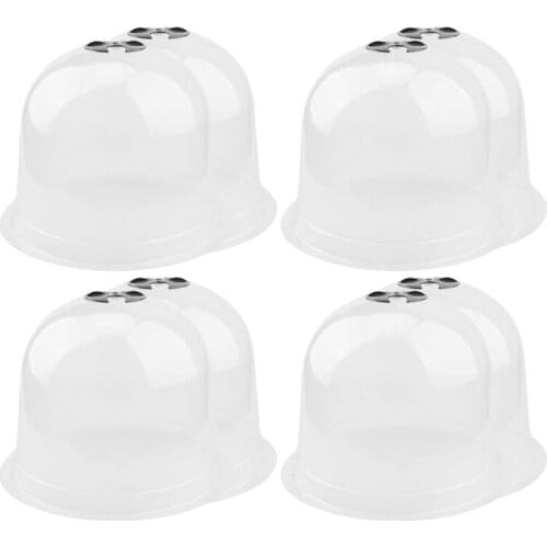 Best 8 Pack Reusable Plastic Mini Greenhouse Garden Cloche Dome Plant Covers Frost Guard Freeze Protection