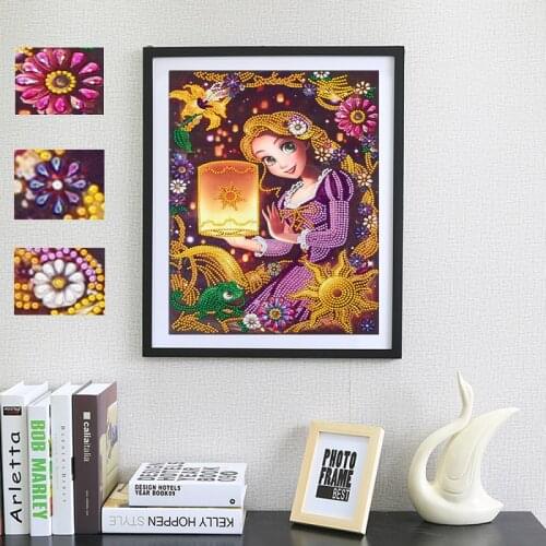 Special Shape 5D DIY Diamond Painting Partial Round Embroidery Girl Cross Stitch Pattern Rhinestone Mosaic Picture Home Decor