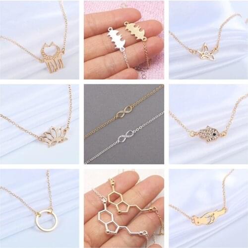 Cxwind Lucky 8 Bracelet CZ Infinity Cross Bracelets for Women Men Friendship Animal Bird Lotus Bracelets Jewelry pulseras mujer