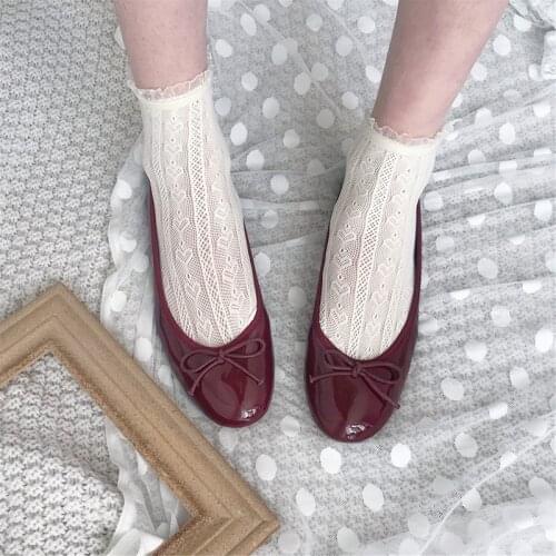 Sweet Heart Lace Socks Women Lolita Short Fishnet Socks Girls Harajuku Thin Woman Ankle Socks Female Dress Calcetines