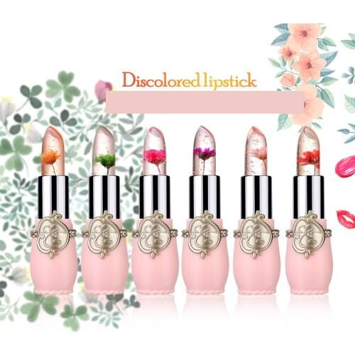 Fashion Magic Jelly Flower Lip Balm Color Temperature Changing Lipstick Moisturizer Lip Blam Gloss Cosmetic Makeup Beauty Tools