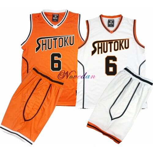 Anime Kuroko no Basket Basuke Cosplay Shutoku School Uniform Midorima Shintaro Men Jersey Sportswear T Shirt Shorts Costume Set