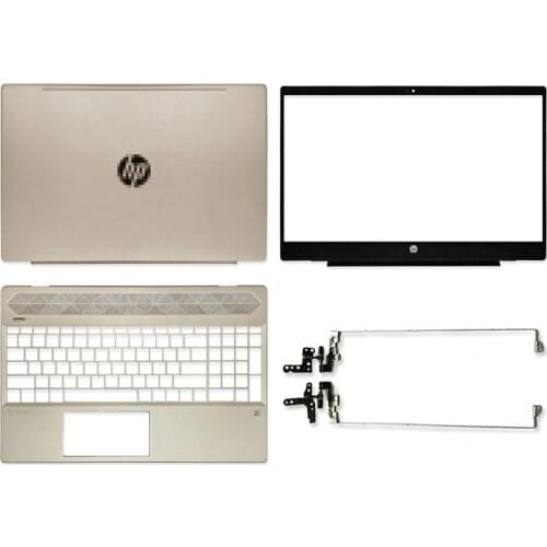 NEW Laptop LCD Back Cover/LCD Hinges/Front Bezel/Palmrest For HP Pavilion 15-CW 15-CS TPN-Q208 Series Top A Case Shell Gold