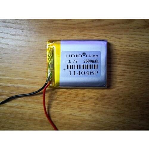 New Hot A 114046 3.7V 2600mAh polymer lithium battery mobile power digital Rechargeable Battery for MP3 MP4 MP5 GPS Bluetooth