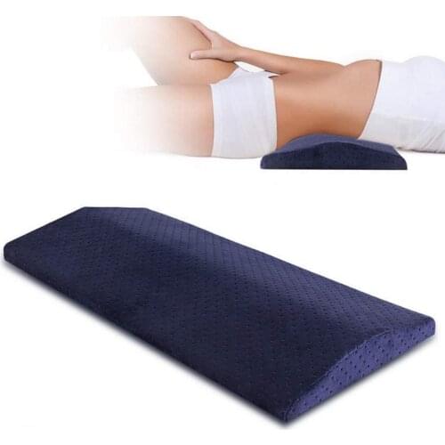 Memory Foam Sleeping Pillow for Lower Back Pain Orthopedic Lumbar Support Waist Cushion Wedge Pillow Pregnancy Maternity