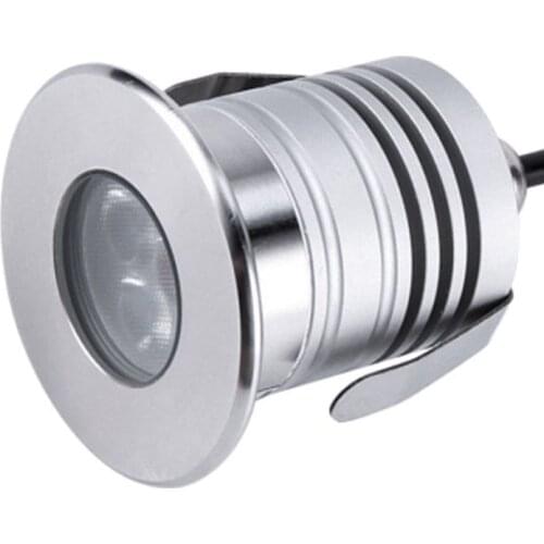 3W Mini Underwater Lights LED Swimming Pool Spotlight Recessed IP68 DC12V-24V Fountain Lamp Spa Pond Lights Blue Warm White Cold