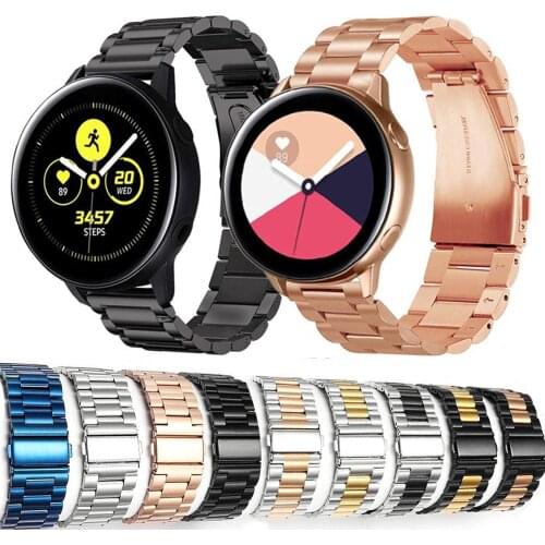 20mm/22mm Universal Watch Band for Samsung Galaxy Watch 46mm/42mm Stainless Steel Strap for Gear S3 S2 Frontier Classic Bracelet