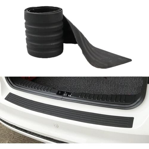 Universal Car Trunk Door Guard Strips Sill Plate Protector Rear Bumper Guard Rubber Mouldings Pad Trim Cover Strip Car Styling