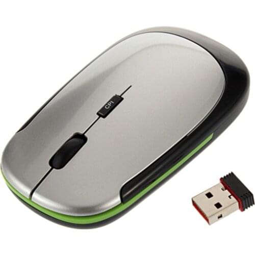 2.4GHz USB Receiver Slim Mini Wireless Optical Mouse Mice for Computer PC Fashion Ultra-thin Mouse For Laptop Computer Wholesale