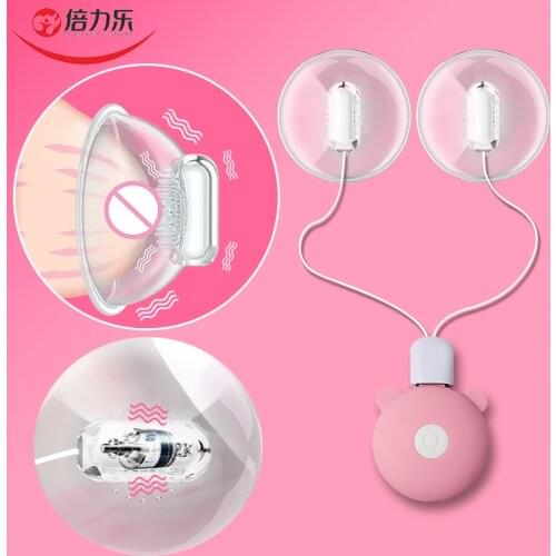 10 Modes Vibrating Nipples Sucker Breast Massage Vibrator Bullet Nipples Pump Breast Enlargement Adult Sex Toy for Women