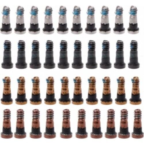 10pcs/lot Bottom Screws Parts Replacement Spare Parts For iPhone 4 4S 5 5C 5S 6 6S 6P 6SP 7 7P 8 8P X